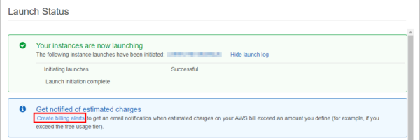 Setup billing alerts