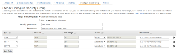 Simple firewall rules for now
