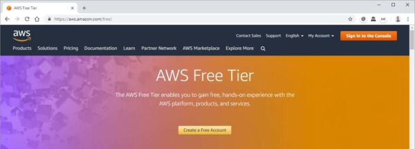 AWS Free Tier signup