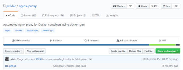 Automated Nginx Reverse Proxy for Docker