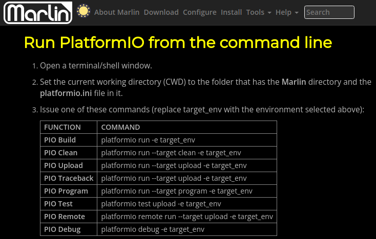 PlatformIO can be run from the CLI