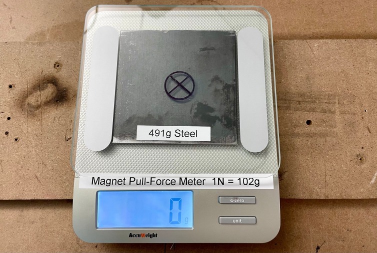 Simple and effective magnetic pull-force meter