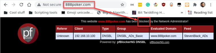 Some sketchy poker sites are now blocked