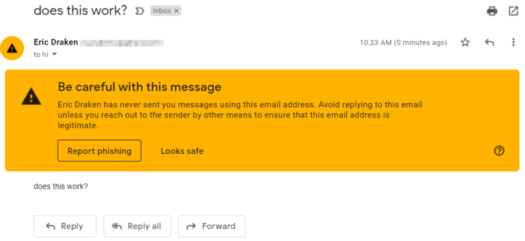 Cloudflare email caught as suspect phishing attempt