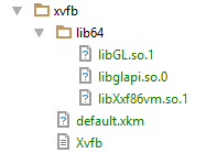 Xvfb minimal files